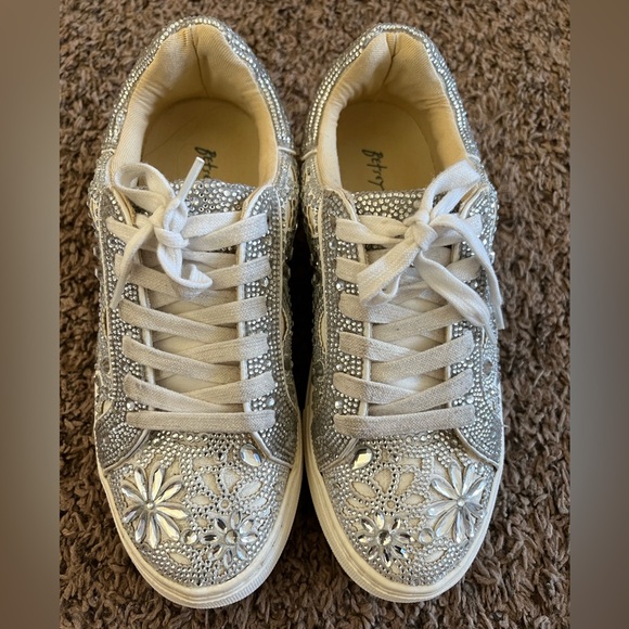 Betsey Johnson Rhinestone Sneakers - Picture 6 of 7